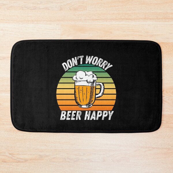Item preview, Vintage Sunset Dont Worry Beer Happy - Funny Beer Puns - Gift for Beer Lovers who like alcohol jokes designed and sold by CaitU.