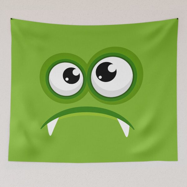 Item preview, Funny and cute monster face express designed and sold by Marie Young.