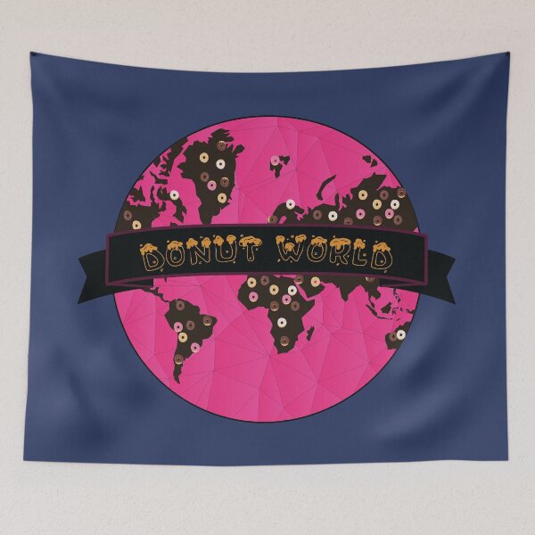 Item preview, Donuts world map designed and sold by Donutlovers.
