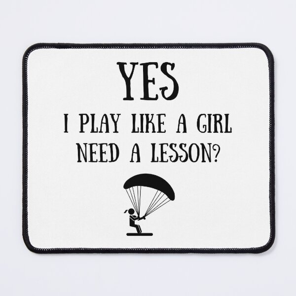 Item preview, Kite surfing: Yes I play like a girl, Need a lesson? designed and sold by TheGreenGoat.