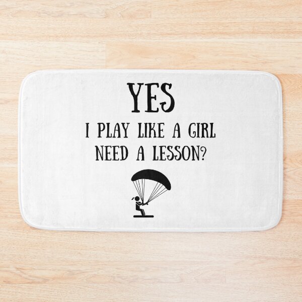 Item preview, Kite surfing: Yes I play like a girl, Need a lesson? designed and sold by TheGreenGoat.