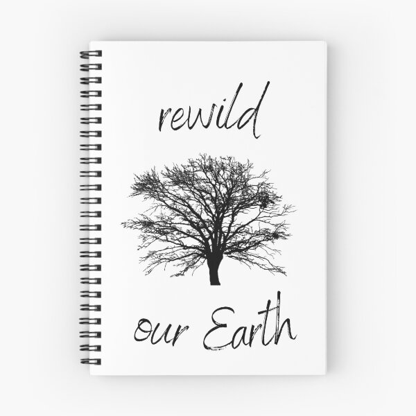 Item preview, Rewild Our Earth Rewilding Conservation (Black Text) designed and sold by chloeinca.