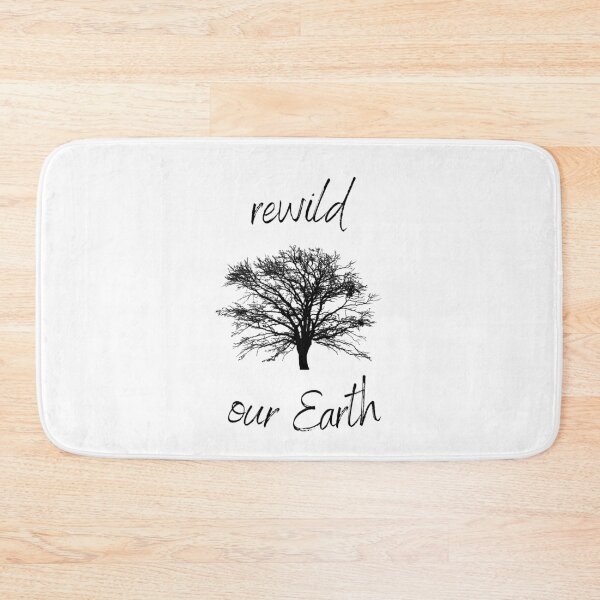 Item preview, Rewild Our Earth Rewilding Conservation (Black Text) designed and sold by chloeinca.