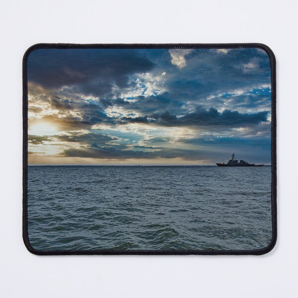 Item preview, Destroyer Cruising out Thimble Shoals Channel designed and sold by ShorelineImages.