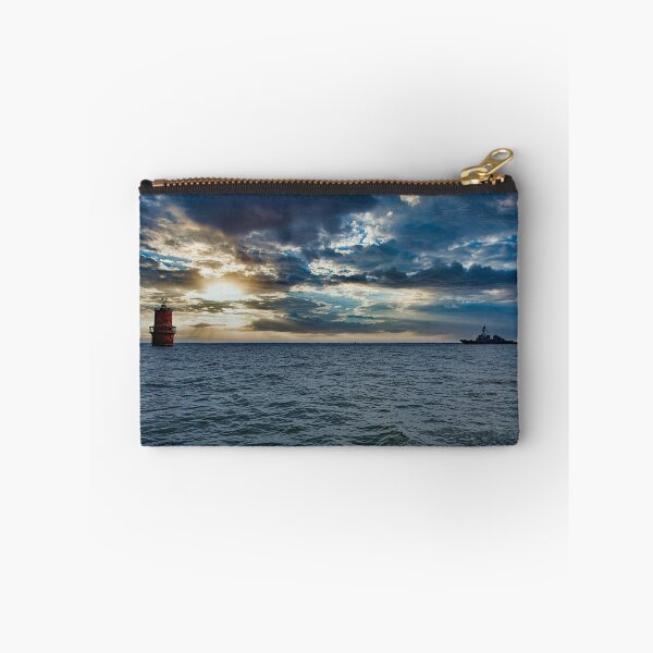 Item preview, Destroyer Cruising out Thimble Shoals Channel designed and sold by ShorelineImages.