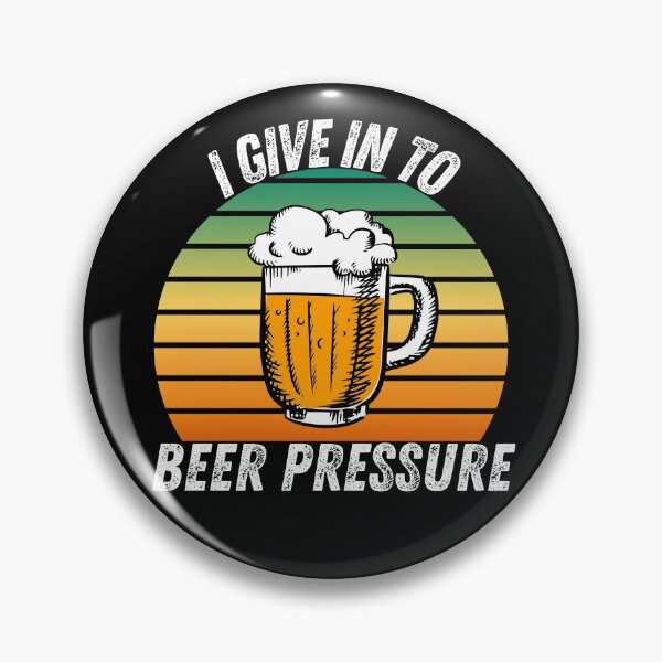 Item preview, Vintage Sunset I Give in to Beer Pressure - Funny Beer Puns - Gift for Beer Lovers who like alcoholic jokes designed and sold by CaitU.