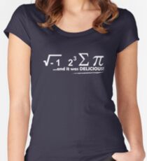 I Ate Some Pie And It Was Delicious white Women's Fitted Scoop T-Shirt