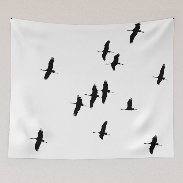Item preview, Shadows against the sky. Eurasian crane transparent designed and sold by Jouko Lehto Photography.