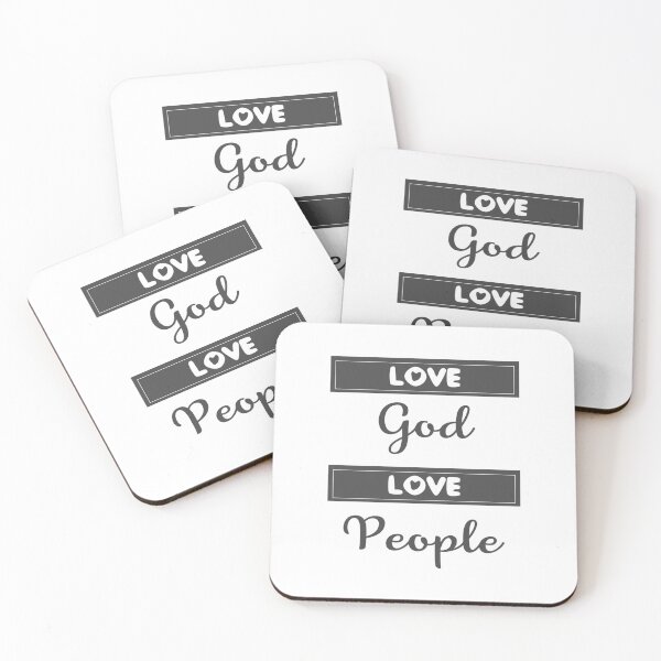 Item preview, Christian Design - Love God, Love People.  Luke 10:27 designed and sold by simplydesignart.