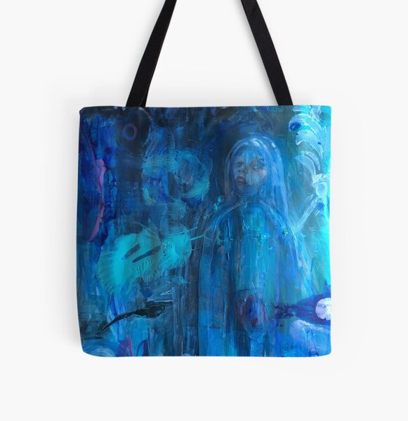 Deep Blue All Over Print Tote Bag