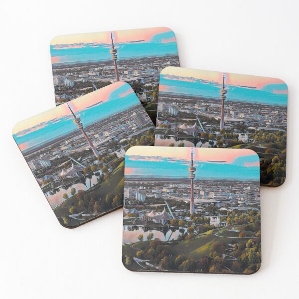 Item preview, Munich City Skyline designed and sold by Sofia-Draws.