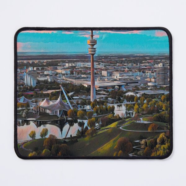 Item preview, Munich City Skyline designed and sold by Sofia-Draws.