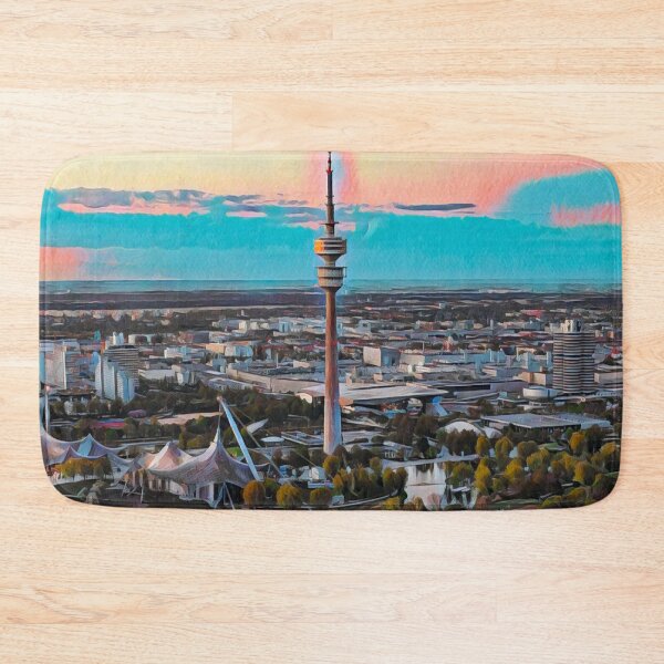 Item preview, Munich City Skyline designed and sold by Sofia-Draws.