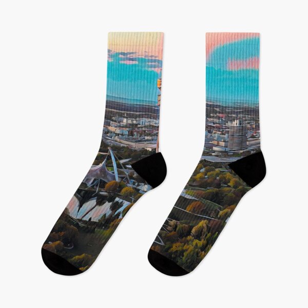 Item preview, Munich City Skyline designed and sold by Sofia-Draws.