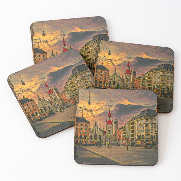 Item preview, Munich City Streets designed and sold by Sofia-Draws.