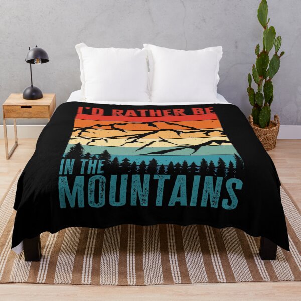Artikelvorschau, Ich wäre lieber in den Bergen, Geschenk für Bergliebhaber, lustiges Wandern entworfen und verkauft von AS-Shirts.