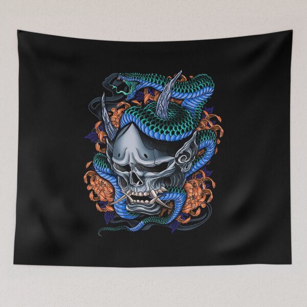 Item preview, Tattoo Skull&Snake D01C designed and sold by HexOne.