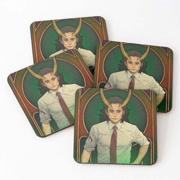 Item preview, Fanart: Loki in Art Nouveau style designed and sold by AlexaelArtworks.