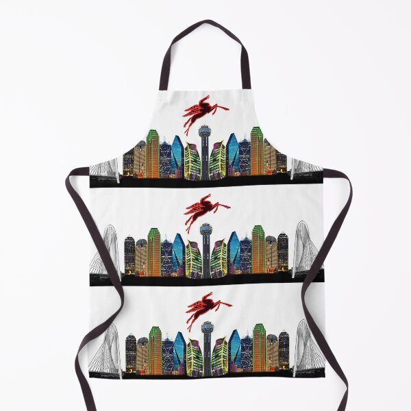 Item preview, Skyline of Mirrored Dallas Icons With Transparent Background designed and sold by Warren Paul Harris.