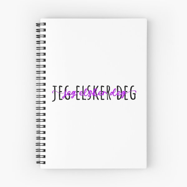 Item preview, Jeg elsker deg | Te amo - Noruego (Bokmäl) | bujo inspo vi designed and sold by rsty11.