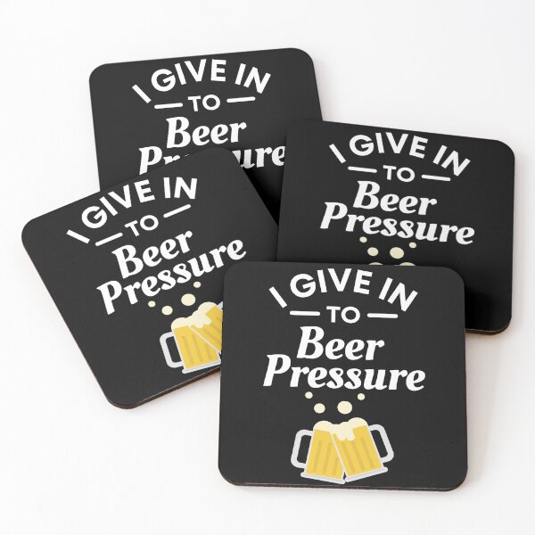 Item preview, I Give in to Beer Pressure - Funny Beer Puns - Gift for Beer Lovers who like alcoholic jokes designed and sold by CaitU.