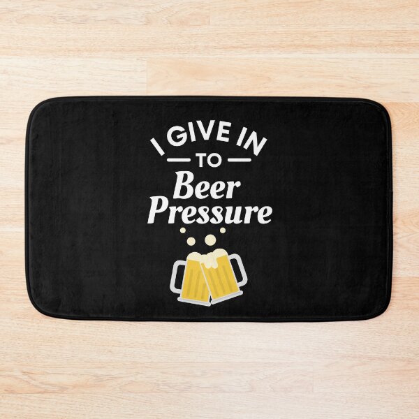 Item preview, I Give in to Beer Pressure - Funny Beer Puns - Gift for Beer Lovers who like alcoholic jokes designed and sold by CaitU.