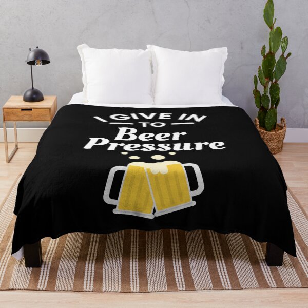 Item preview, I Give in to Beer Pressure - Funny Beer Puns - Gift for Beer Lovers who like alcoholic jokes designed and sold by CaitU.
