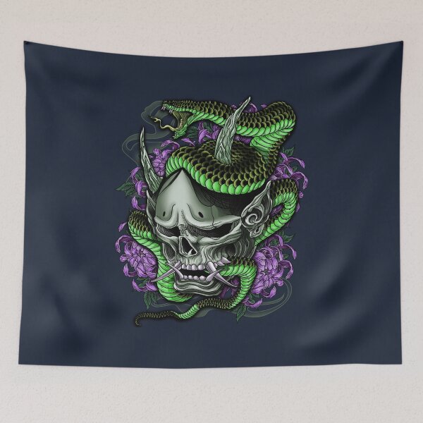 Item preview, Tattoo Skull&Snake D01D designed and sold by HexOne.