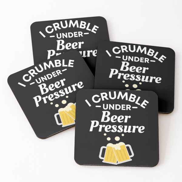 Item preview, I crumble under Beer Pressure - Funny Beer Puns - Gift for Beer Lovers who like alcoholic jokes designed and sold by CaitU.