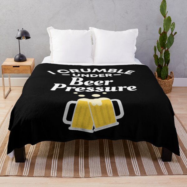 Item preview, I crumble under Beer Pressure - Funny Beer Puns - Gift for Beer Lovers who like alcoholic jokes designed and sold by CaitU.