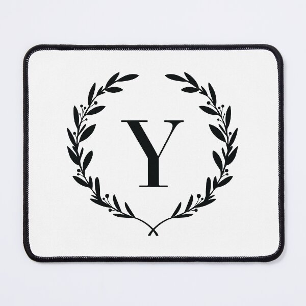 Item preview, Letter Y, Laurel wreath monogram Y, Initial Y, Laurel frame with letter Y designed and sold by KateBilous.