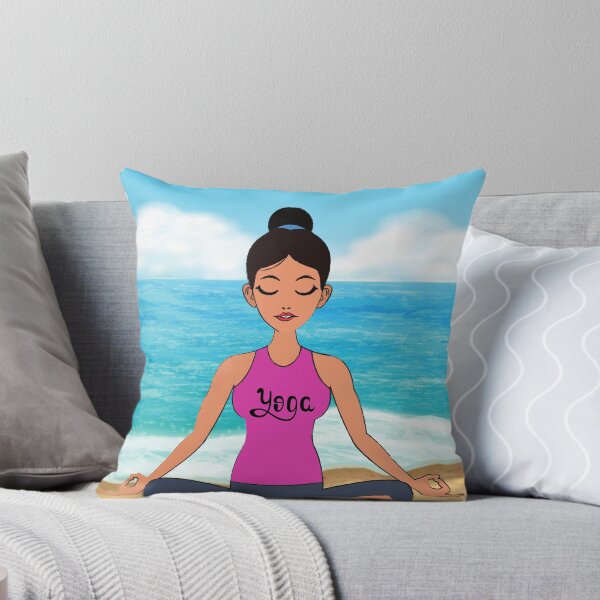 Item preview, Yoga Beach relaxation exercise design designed and sold by PinkArtDesigns.