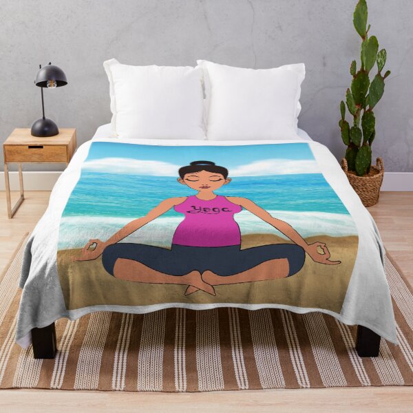Item preview, Yoga Beach relaxation exercise design designed and sold by PinkArtDesigns.