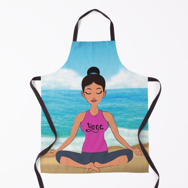 Item preview, Yoga Beach relaxation exercise design designed and sold by PinkArtDesigns.