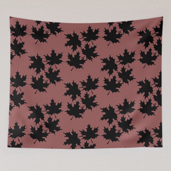 Item preview, Autumn leaves print in blush mocha  designed and sold by DemonicGloom.