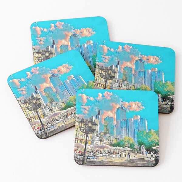 Item preview, Streets of Frankfurt designed and sold by Sofia-Draws.