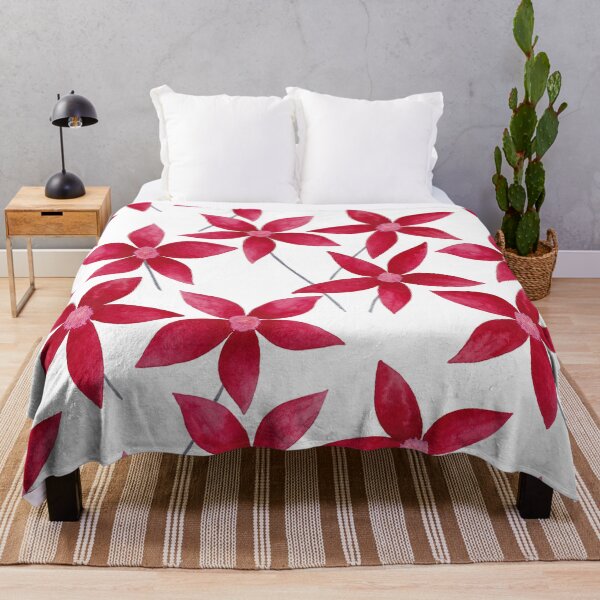 Item preview, Bright red daisy flowers designed and sold by IrinaIkar.