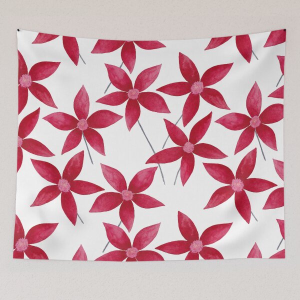 Item preview, Bright red daisy flowers designed and sold by IrinaIkar.