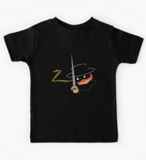 Z= Legendary hero Zorro! Kids Tee