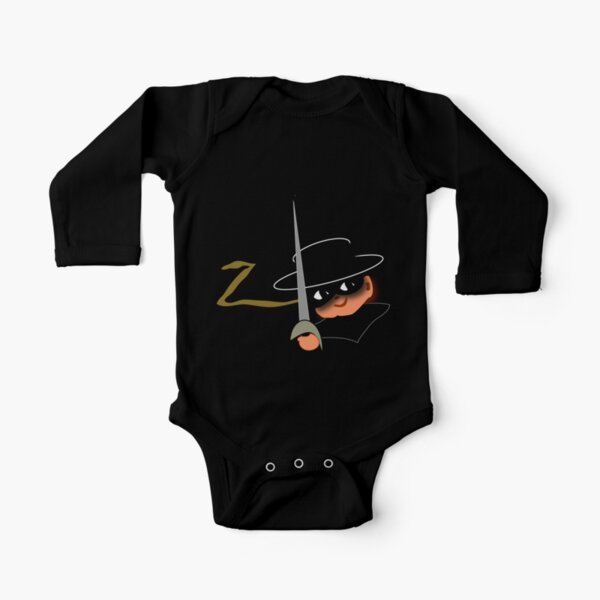 Z= Legendary hero Zorro! Long Sleeve Baby One-Piece