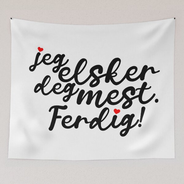 Item preview, Jeg elsker deg mest. Ferdig! | calligraphy i designed and sold by rsty11.