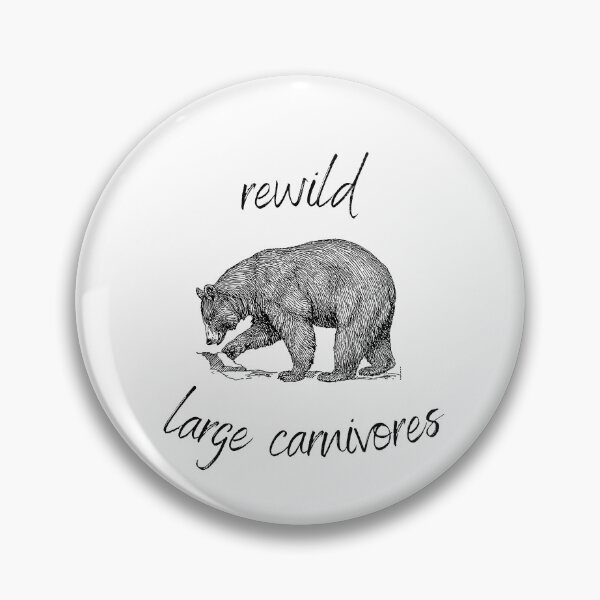 Item preview, Rewild Large Carnivores Rewilding Conservation (Black Text) designed and sold by chloeinca.