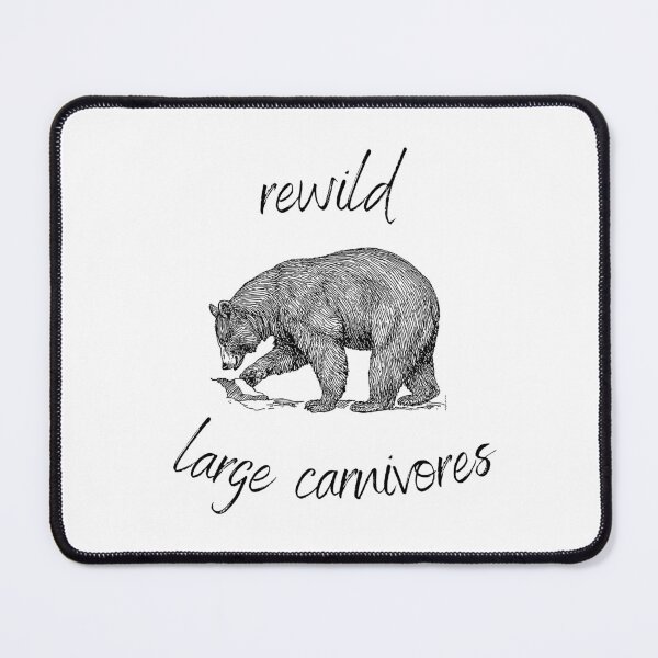 Item preview, Rewild Large Carnivores Rewilding Conservation (Black Text) designed and sold by chloeinca.