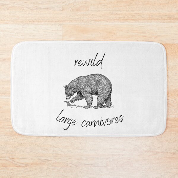 Item preview, Rewild Large Carnivores Rewilding Conservation (Black Text) designed and sold by chloeinca.