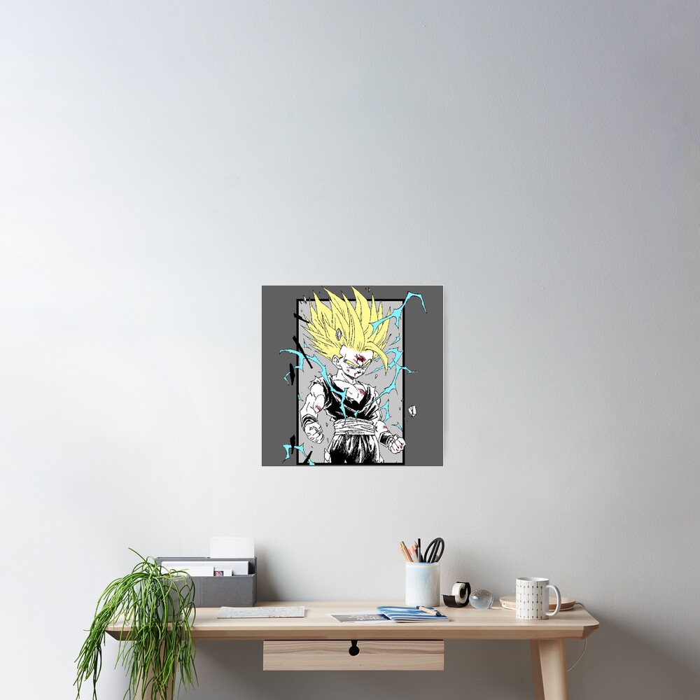 "Gohan Colored Manga Panel" Poster for Sale by TheBorisJohnson Redbubble