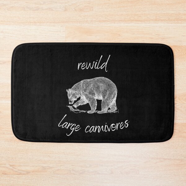 Item preview, Rewild Large Carnivores Rewilding Conservation (White Text) designed and sold by chloeinca.