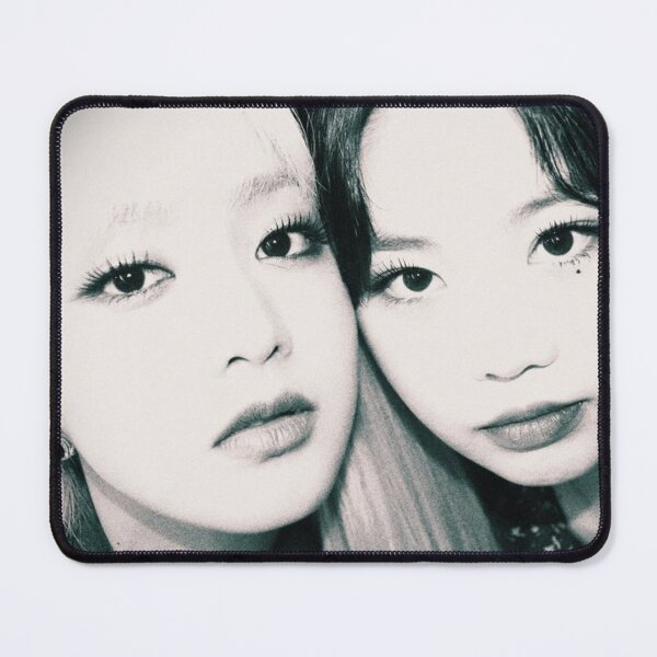 Item preview, GIDLE Minnie & Soojin SooMin Blanco y negro monocromo designed and sold by 4thgenkpop.