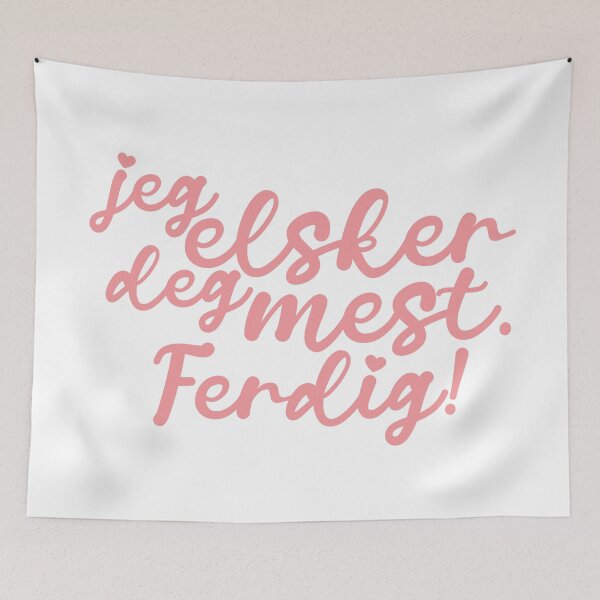 Item preview, Jeg elsker deg mest. Ferdig! | calligraphy ii designed and sold by rsty11.