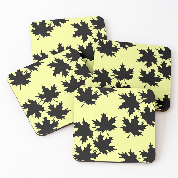 Item preview, Autumn leaves print in pastel Yellow designed and sold by DemonicGloom.