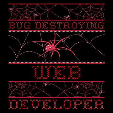Artwork thumbnail, Bug Destroying Web Developer - Web Development Programmer Design by Shirtlify